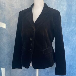 🌈2for$45🌈 H&M Women’s Elegant Black Heavyweight Corduroy Blazer Lined Size 14